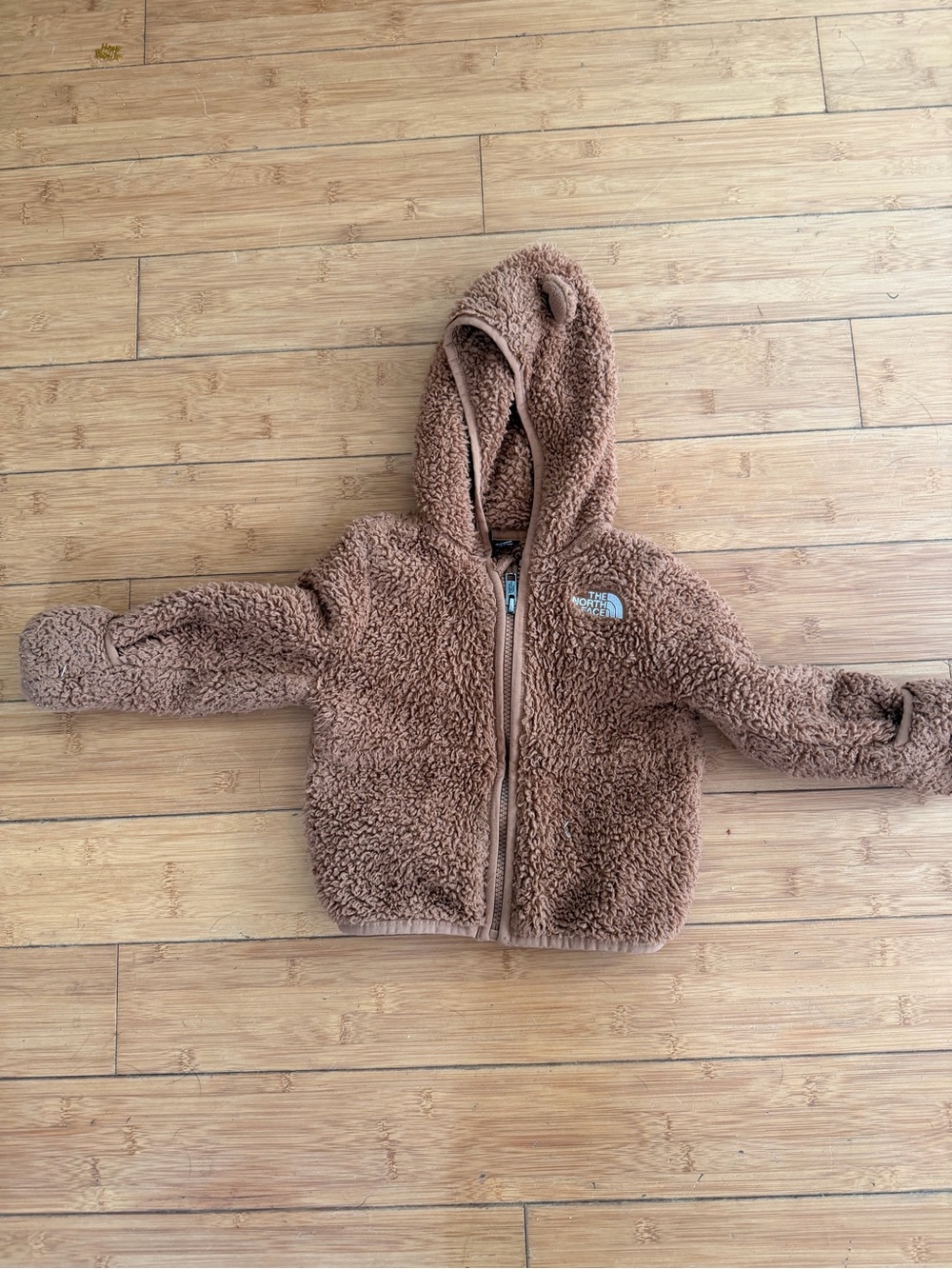 The North Face Baby/Toddler Furry Bear Jacket in Camel Brown